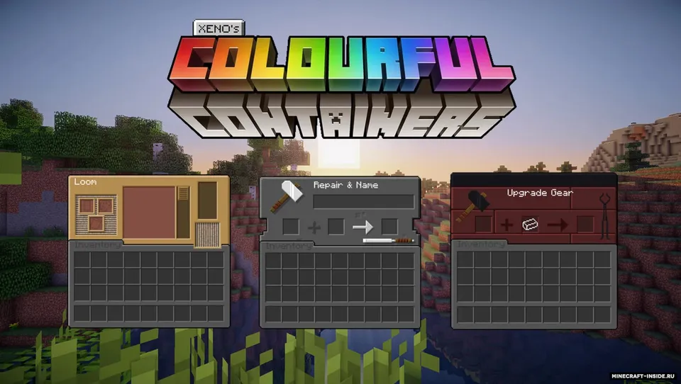 Colourful Containers Dark Mode GUI — Minecraft resurs pak, rasm 6