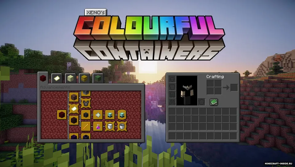 Colourful Containers Dark Mode GUI — Minecraft resurs pak, rasm 8
