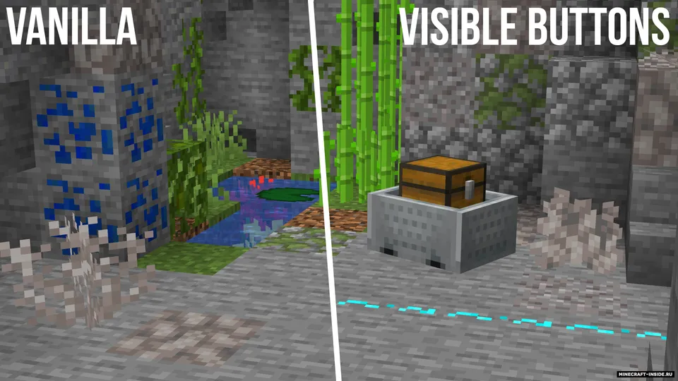 Visible Buttons — Minecraft resurs pak, rasm 3