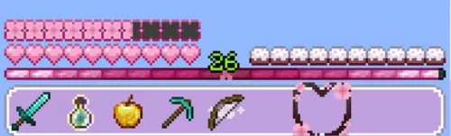 Sakura Hotbar — Minecraft resurs pak, rasm 1