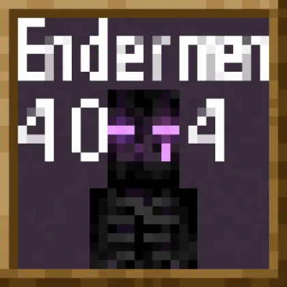 Endermen 404 — Minecraft resurs pak, rasm 1