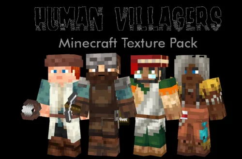 Human/Player Villagers — Minecraft resurs pak, rasm 1