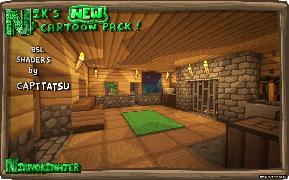 Nik's New Cartoon — Minecraft resurs pak, rasm 4