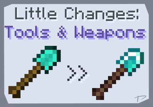 Little Changes: Tools & Weapons — Minecraft resurs pak, rasm 1