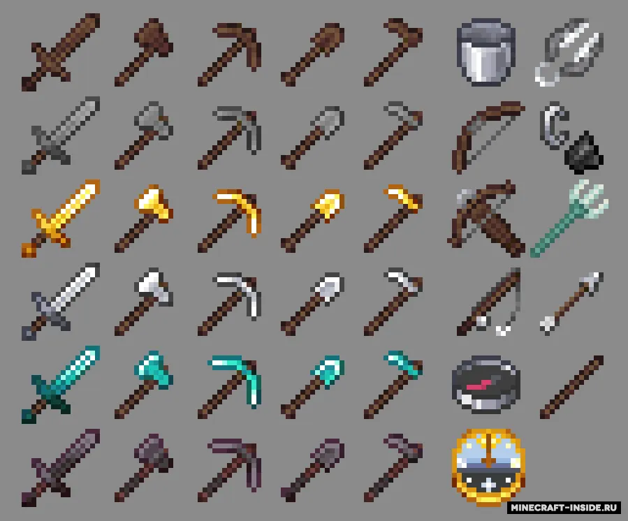 Little Changes: Tools & Weapons — Minecraft resurs pak, rasm 2