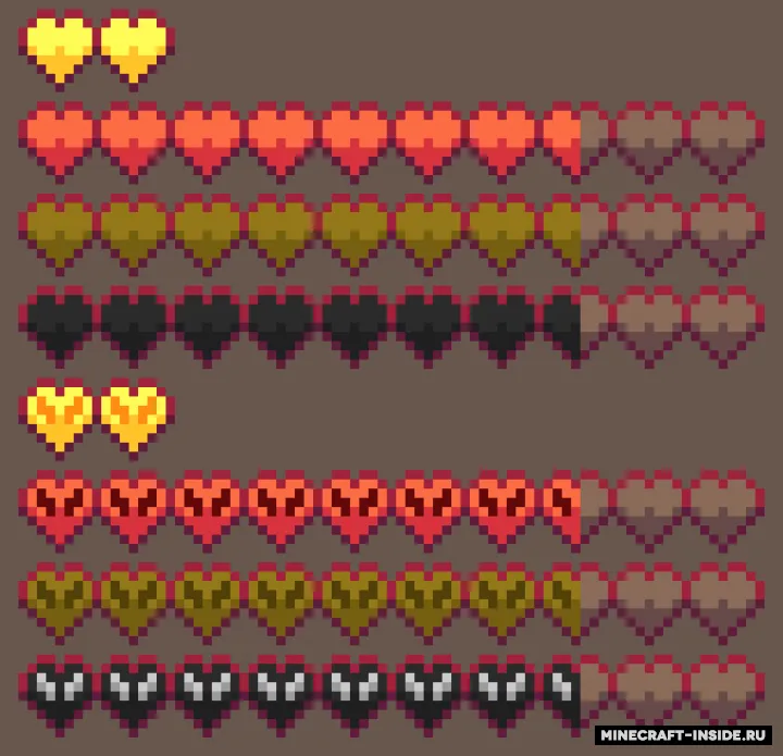 Better Hearts — Minecraft resurs pak, rasm 2