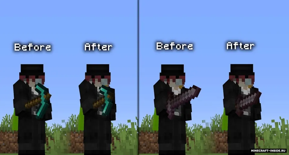 Shorter and Smaller Tools — Minecraft resurs pak, rasm 3