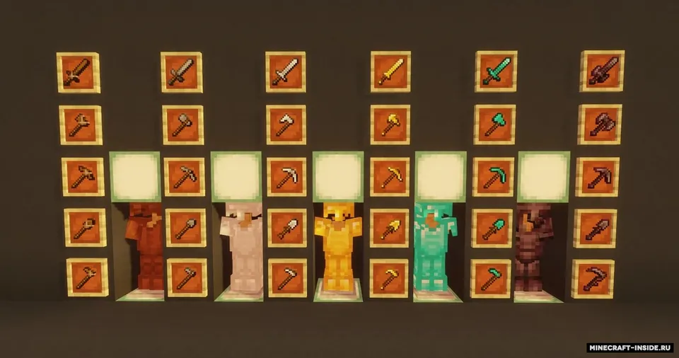 All Unique Tool Retextures — Minecraft resurs pak, rasm 5
