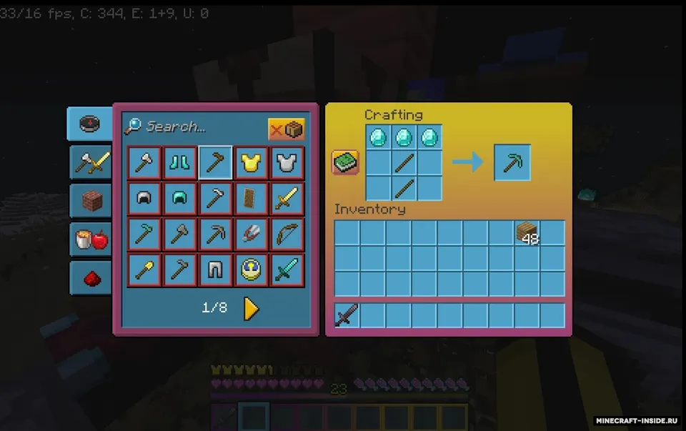 Synthwave — Minecraft resurs pak, rasm 3