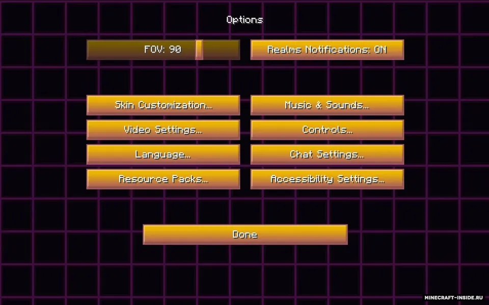 Synthwave — Minecraft resurs pak, rasm 4