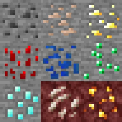 Kekich's Diversity Ores — Minecraft resurs pak, rasm 1