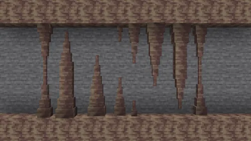 3D Dripstone — Minecraft resurs pak, rasm 1