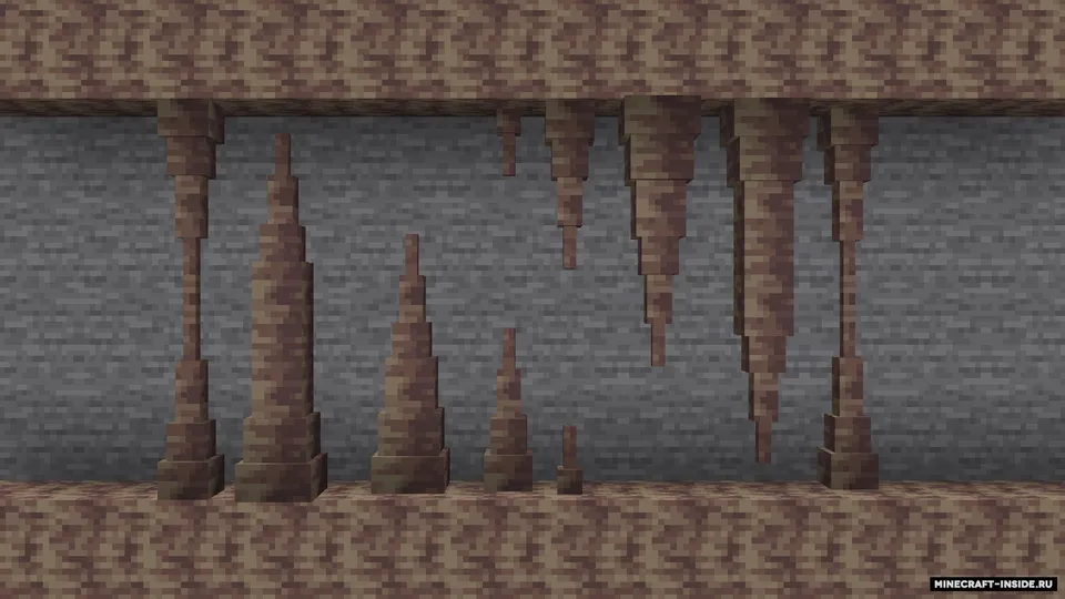 3D Dripstone — Minecraft resurs pak, rasm 2