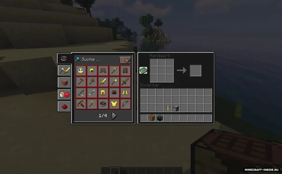 Dark GUI + Default enhanced — Minecraft resurs pak, rasm 3