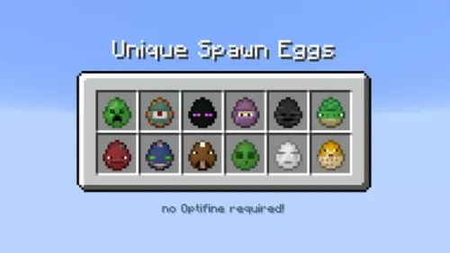 Unique Spawn Eggs — Minecraft resurs pak, rasm 1