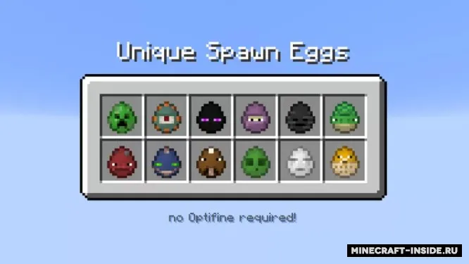 Unique Spawn Eggs — Minecraft resurs pak, rasm 2