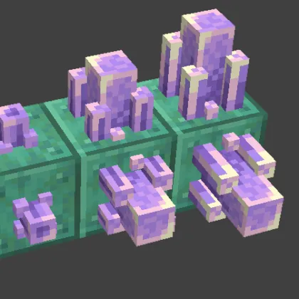 Three Dimensional Amethyst Crystals — Minecraft resurs pak, rasm 1
