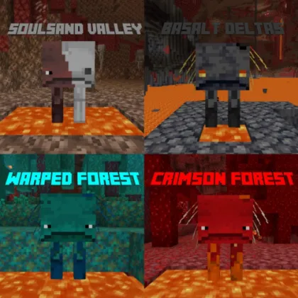 More Striders — Minecraft resurs pak, rasm 1