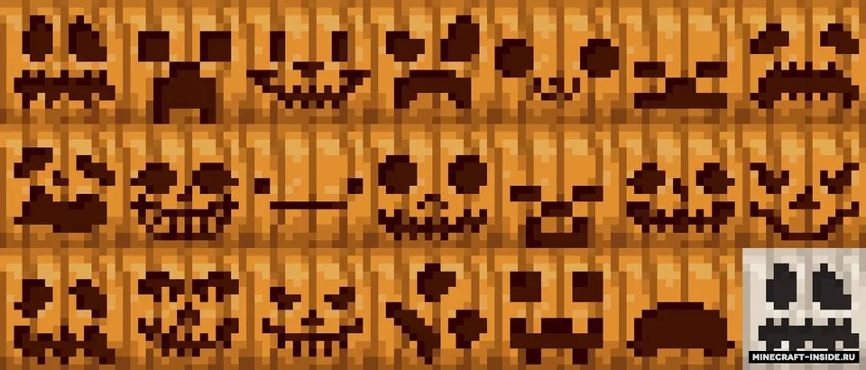 More Pumpkin Faces — Minecraft resurs pak, rasm 2