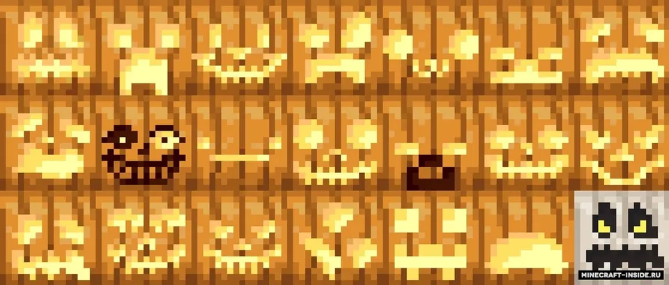 More Pumpkin Faces — Minecraft resurs pak, rasm 3