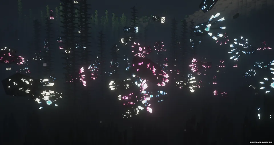 RGB Glow Squids — Minecraft resurs pak, rasm 2