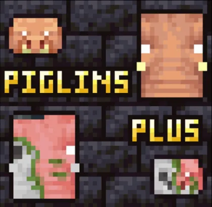 Piglins Plus — Minecraft resurs pak, rasm 1