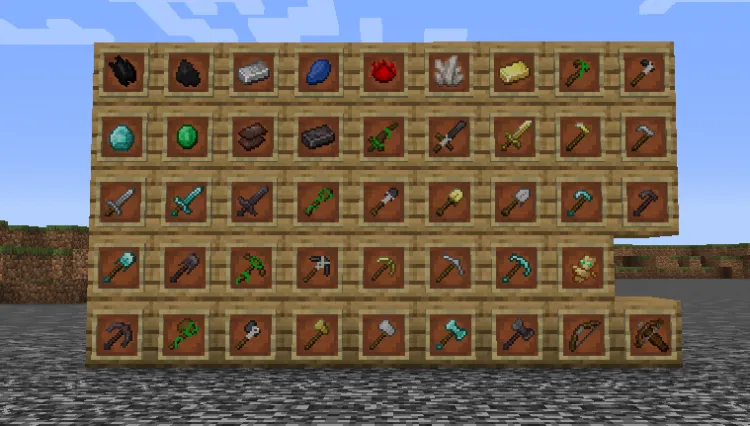 TrueSlimeLord's Cave materials and tools — Minecraft resurs pak, rasm 2