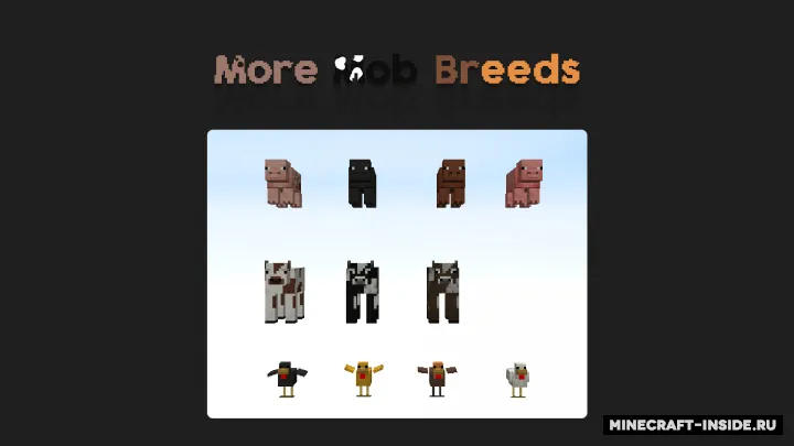 Pablo's More Mob Breeds — Minecraft resurs pak, rasm 2