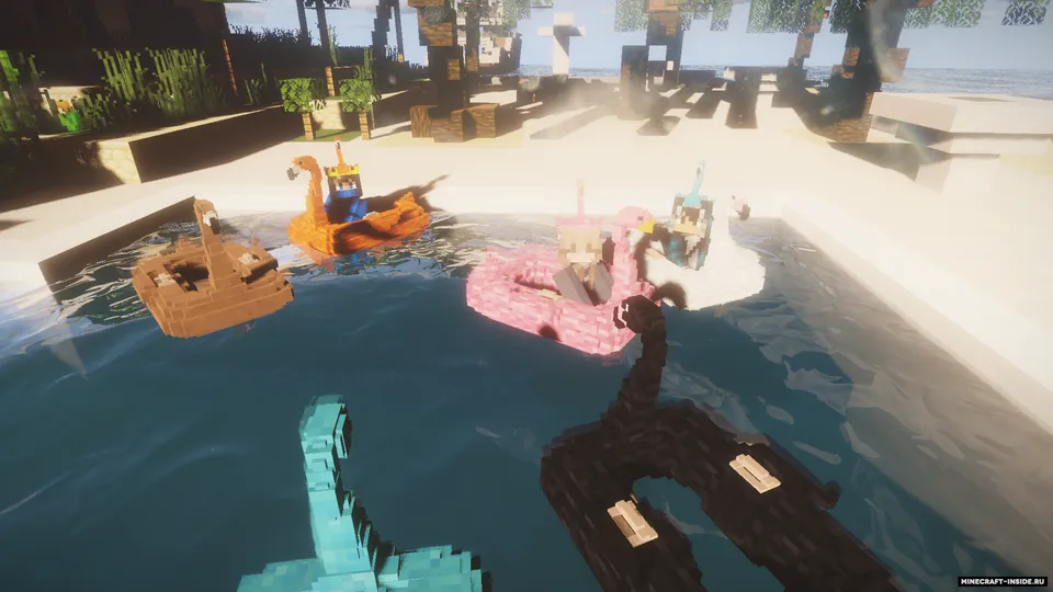 Flamingo Boats — Minecraft resurs pak, rasm 3