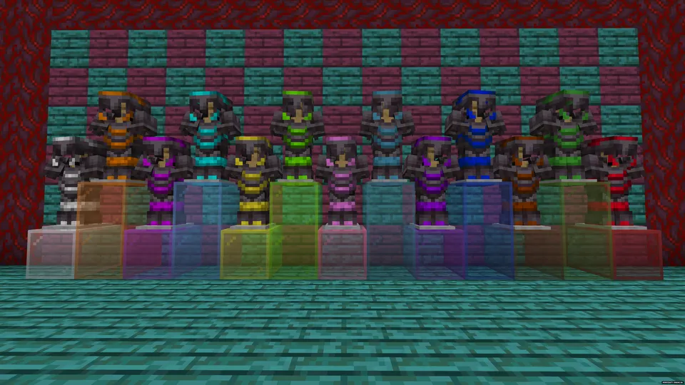 Colored Netherite Armor — Minecraft resurs pak, rasm 3
