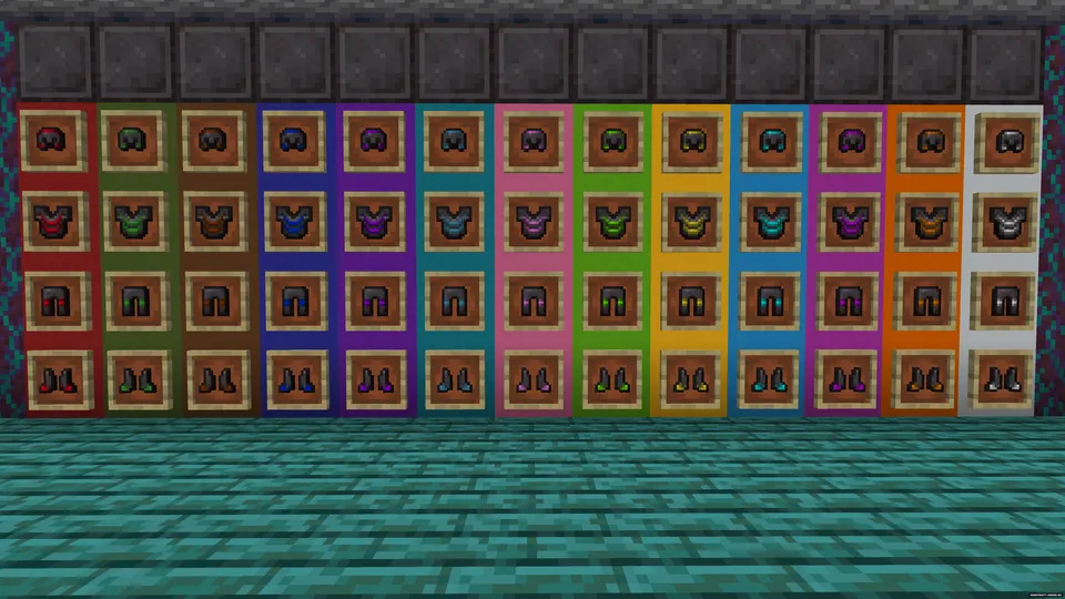 Colored Netherite Armor — Minecraft resurs pak, rasm 4