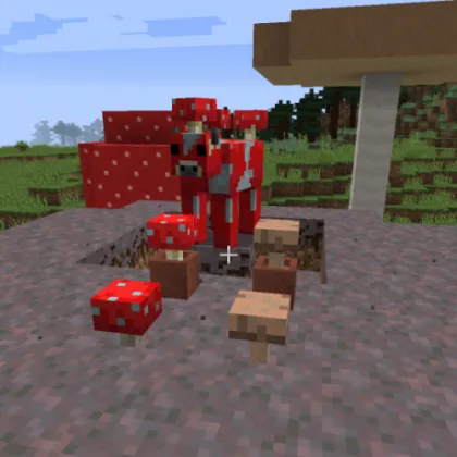 Blocky Mushrooms — Minecraft resurs pak, rasm 1