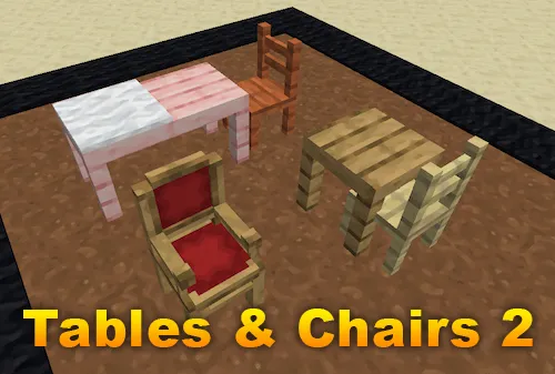 Tables & Chairs 2 — Minecraft mod, rasm 1