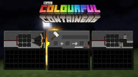 Black Colourful Containers