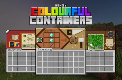 Colourful Containers GUI — Minecraft resurs pak, rasm 1