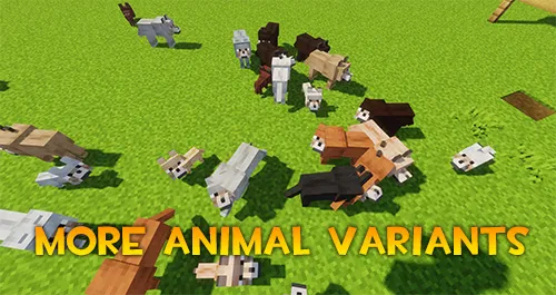 More Animal Variants — Minecraft resurs pak, rasm 1