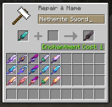 Enchanted Swords — Minecraft resurs pak, rasm 2