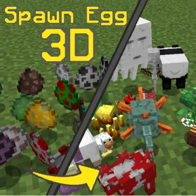Spawn Egg 3D — Minecraft resurs pak, rasm 1