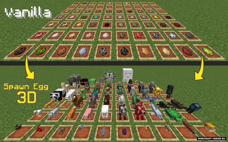 Spawn Egg 3D — Minecraft resurs pak, rasm 2
