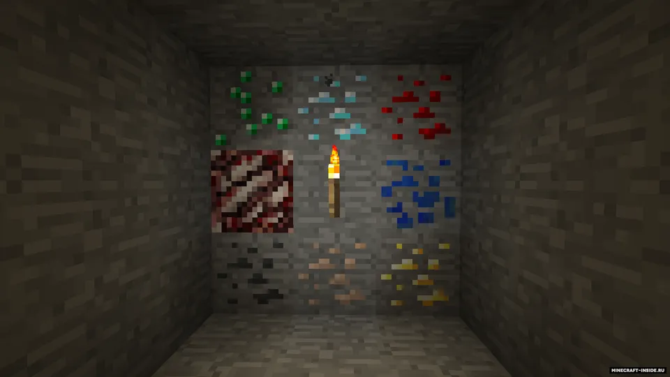 Glowing Ores — Minecraft resurs pak, rasm 2