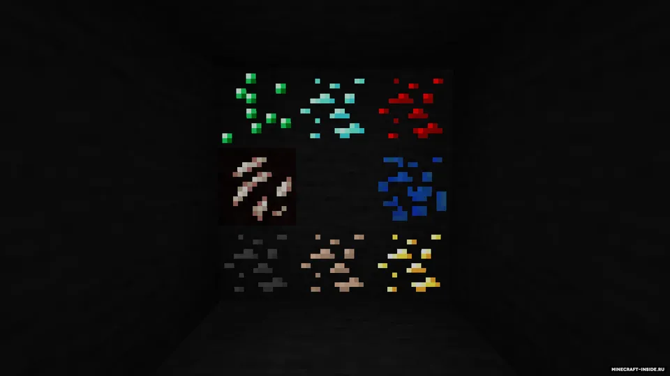 Glowing Ores — Minecraft resurs pak, rasm 8