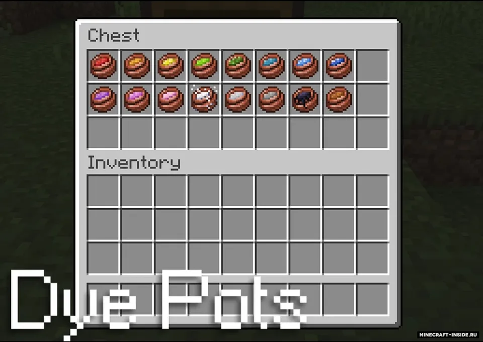 Dye Pots — Minecraft resurs pak, rasm 2