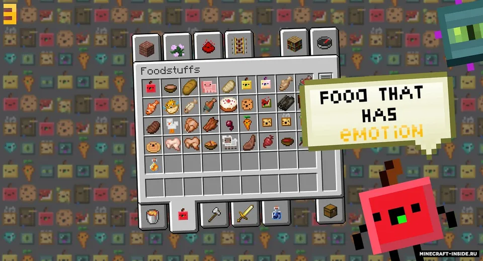 Living Items — Minecraft resurs pak, rasm 2