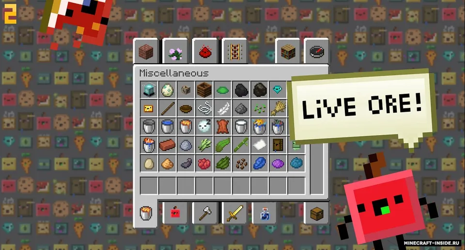 Living Items — Minecraft resurs pak, rasm 3