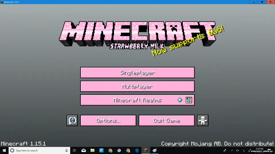 Strawberry Milk — Minecraft resurs pak, rasm 4