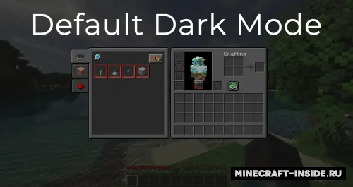 Default Dark Mode — Minecraft resurs pak, rasm 1
