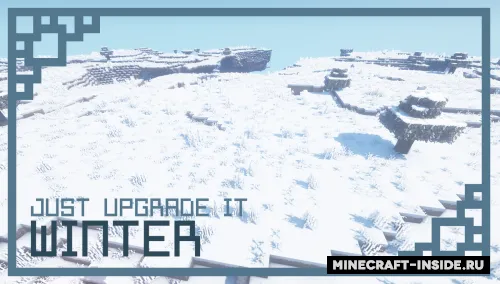 Just Upgrade It: Winter Edition — Minecraft resurs pak, rasm 1
