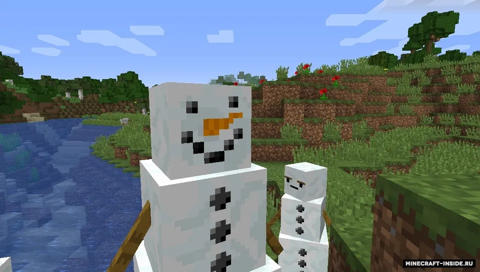Random Snow Golem Faces — Minecraft resurs pak, rasm 2