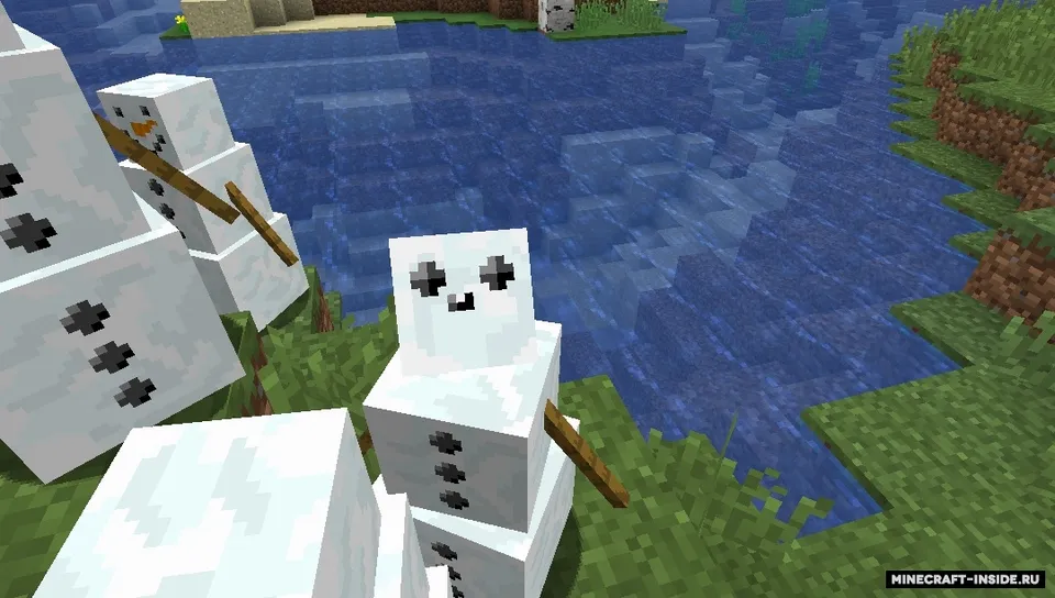 Random Snow Golem Faces — Minecraft resurs pak, rasm 3