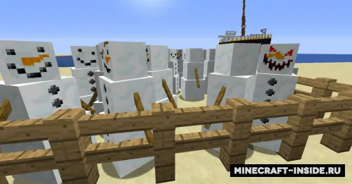 Random Snow Golem Faces — Minecraft resurs pak, rasm 6
